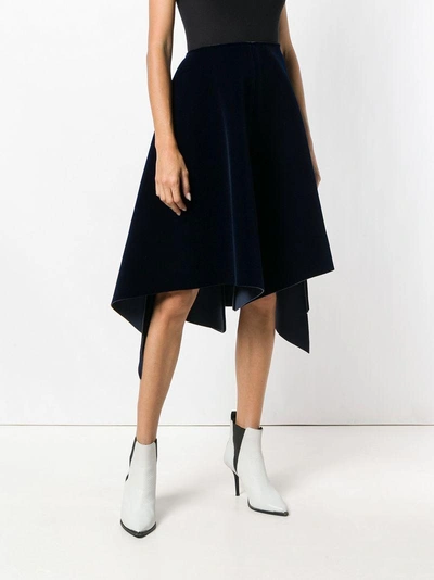 Shop Stefano Mortari Asymmetric Skirt - Blue