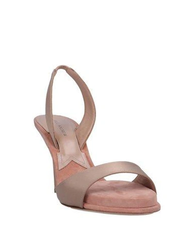 Shop Paul Andrew Sandals In Pale Pink