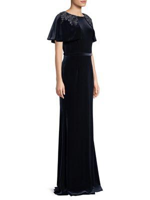 basix black label navy gown