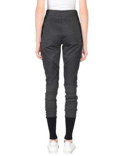 Shop Plein Sport Casual Pants In Lead