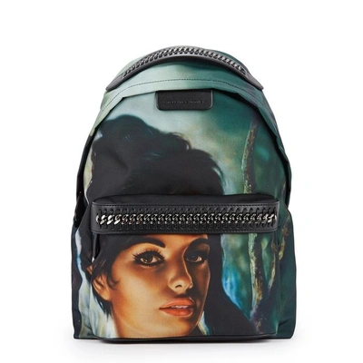 Shop Stella Mccartney Printed Nylon Backpack In Multicoloured