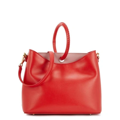 Shop Elleme Raisin Red Leather Shoulder Bag