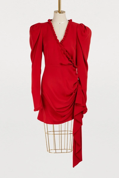 Shop Magda Butrym Carlton Short Dress In Red