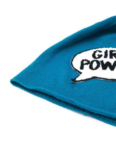 Shop Ultràchic Girl Power Pom-pom Hat - Blue