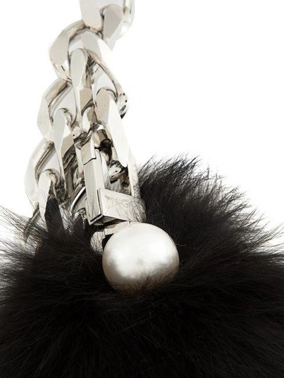 Shop Ingie Paris Pompom Detail Chain Belt - Metallic