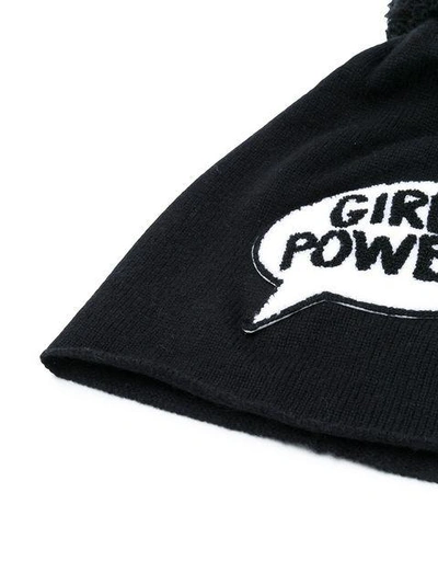 Shop Ultràchic Girl Power Pom-pom Hat - Black