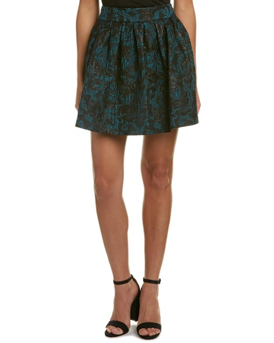Shop Alice And Olivia Pleated Skirt In Green