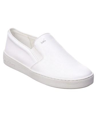 michael kors white slip on shoes