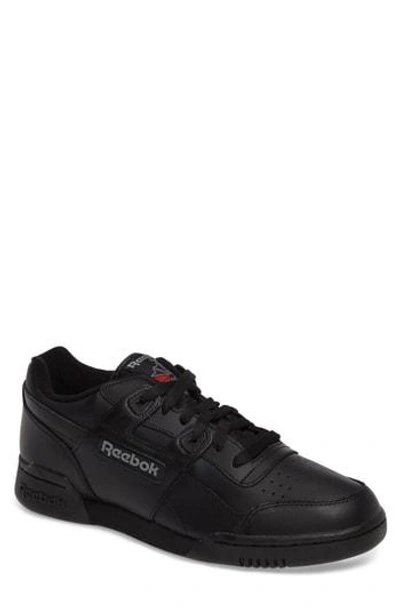 Shop Reebok Workout Plus Sneaker In Black/ Charcoal