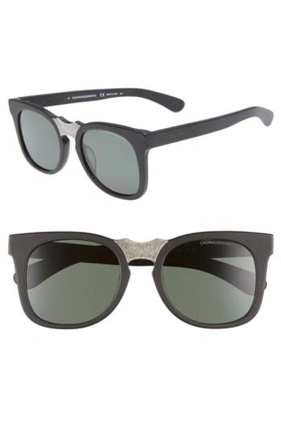 Shop Calvin Klein 52mm Retro Sunglasses - Matte Black