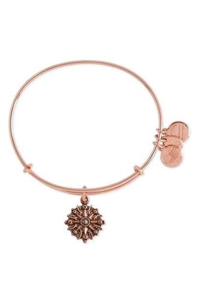 Shop Alex And Ani Compass Adjustable Wire Bangle (nordstrom Exclusive) In Rose Gold