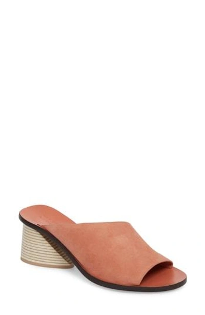 Shop Mercedes Castillo Izar Slide Sandal In Rose Suede