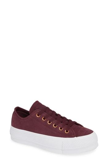 burgundy platform converse