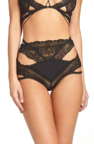 Shop For Love & Lemons Elsa Panty In Black