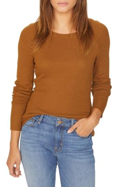 Shop Sanctuary Kenzie Thermal Pullover In Caramel