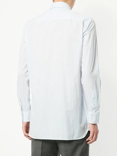 Shop Gieves & Hawkes Striped Shirt In Blue