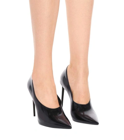 Shop Saint Laurent Jazz Patent Leather Pumps In Black