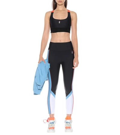 Shop P.e Nation Forecourt Crop Sports Bra In Black