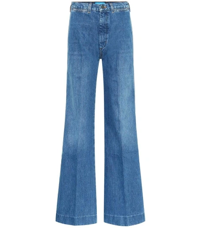 Shop M.i.h. Jeans Bay High-rise Flared Jeans In Blue
