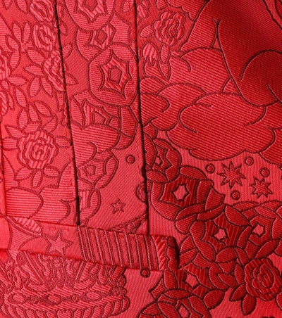 Shop Dolce & Gabbana Jacquard Vest In Red