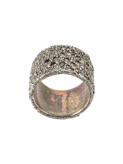 Shop Tobias Wistisen Stone Grain Ring In Metallic