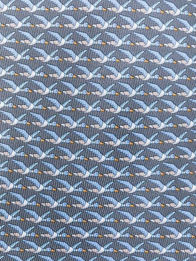 Shop Ferragamo Salvatore  Duck Print Tie - Grey