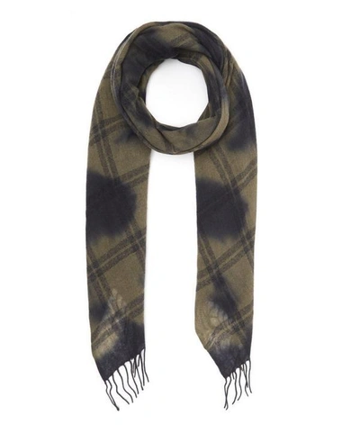 Shop Pas De Calais Light Check Scarf In Beige