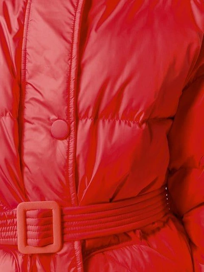 Shop Ienki Ienki Belted Puffer Jacket - Red