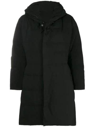 Shop Plantation Midi Puffer Jacket In Black