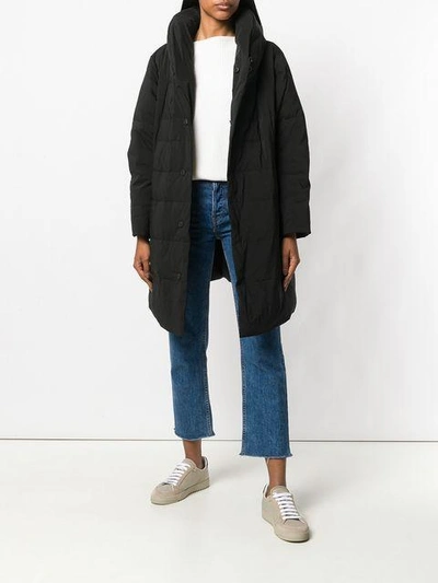 Shop Plantation Midi Puffer Jacket In Black