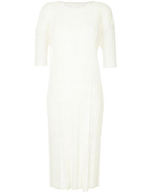 issey miyake white dress