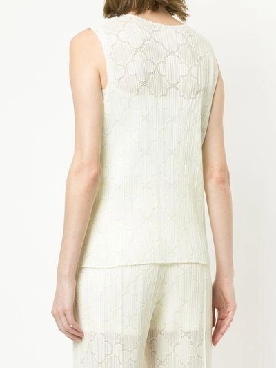 Shop Issey Miyake Clover Lace Tank Top