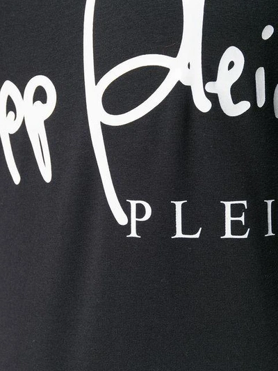 Shop Philipp Plein Logo Print T-shirt - Black