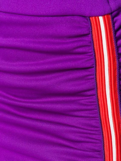 Shop Pinko Asymmetrical Pencil Skirt In Purple