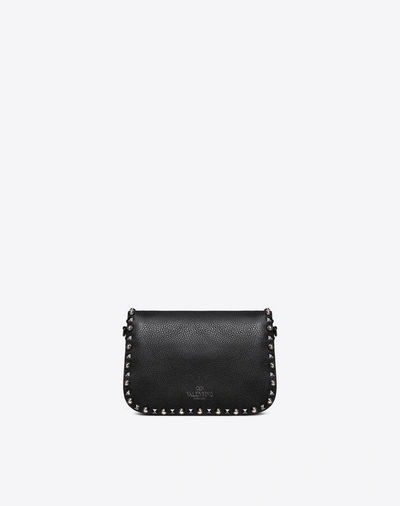 Shop Valentino Guitar Strap Crossbody Bag In Black