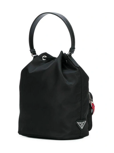 Shop Prada Bucket Bag - Black