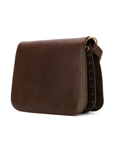 Shop Saint Laurent Saddle Shoulder Bag In 2118 New Corteccia