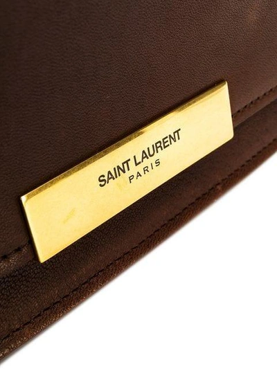 Shop Saint Laurent Saddle Shoulder Bag In 2118 New Corteccia