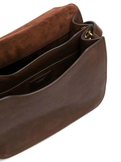 Shop Saint Laurent Saddle Shoulder Bag In 2118 New Corteccia