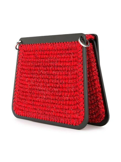 Shop 0711 Large Monaco Shoulder Bag In Red