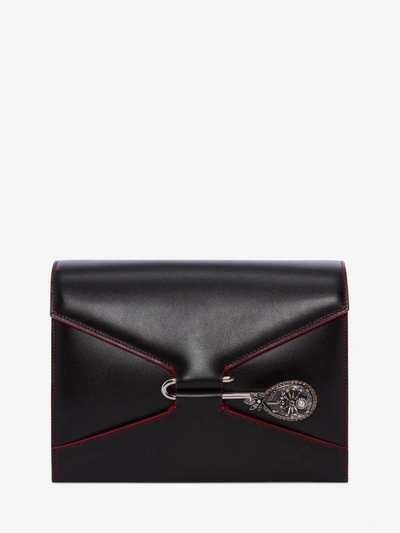 Shop Alexander Mcqueen Pin Bag In Black