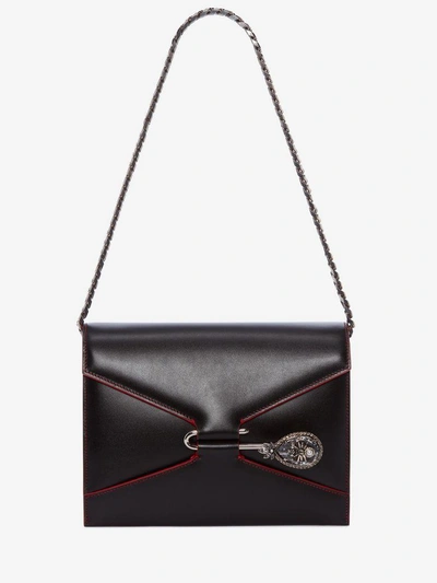 Shop Alexander Mcqueen Pin Bag In Black