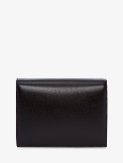 Shop Alexander Mcqueen Pin Bag In Black/carmine