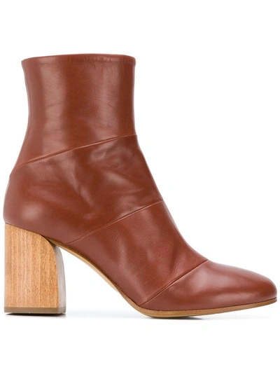 Shop Christian Wijnants Abbas Ankle Boots - Brown