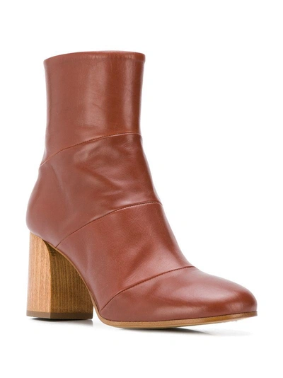 Shop Christian Wijnants Abbas Ankle Boots - Brown