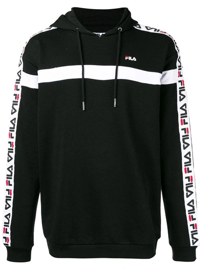 Fila Robben Tape Hoodie In Black | ModeSens