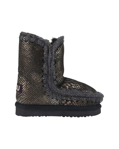 Shop Mou Crocheted Snow Boot In Nocolor
