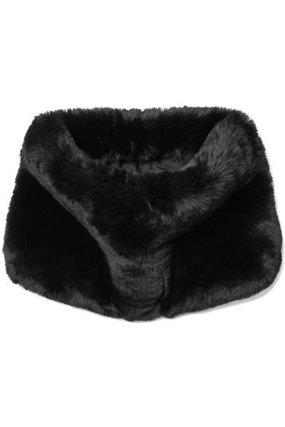 Shop Marc Jacobs Faux Fur Snood In Black