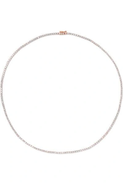 Shop Anita Ko Hepburn 18-karat Rose Gold Diamond Choker