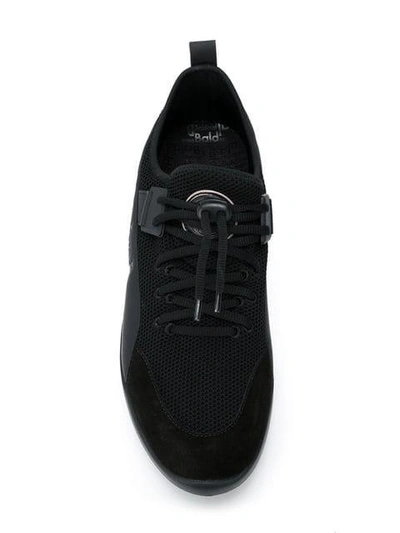 Shop Baldinini Low Top Lace Up Sneakers In Black